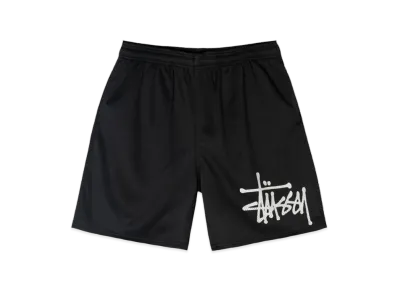 Stussy Big Basic Mesh Shorts Black White "Black/White"