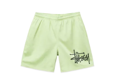 Stussy Big Basic Mesh Shorts "Light Lime"