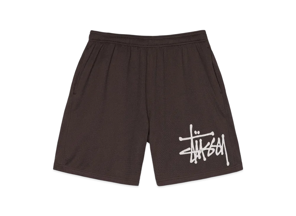 Stussy Big Basic Mesh Shorts "Brown"