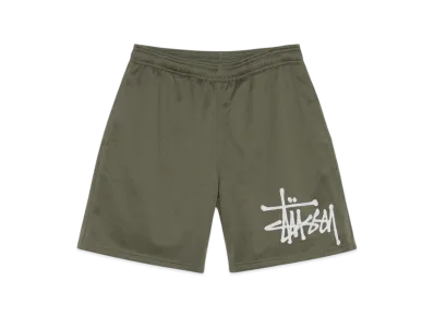 Stussy Big Basic Mesh Shorts "Olive"