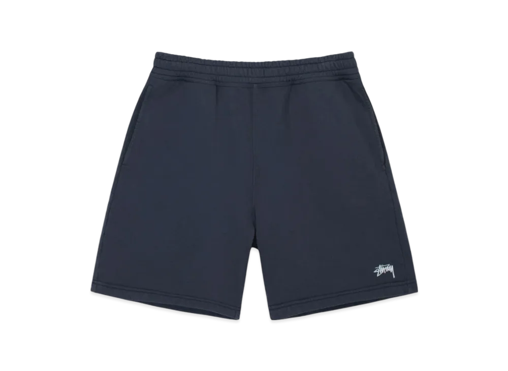 Stussy Overdyed Stock Logo Shorts "Navy"