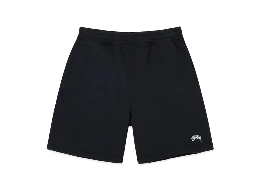 Stussy Overdyed Stock Logo Shorts "Black"