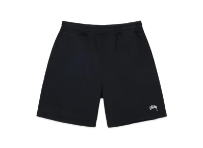 Stussy Overdyed Stock Logo Shorts "Black"