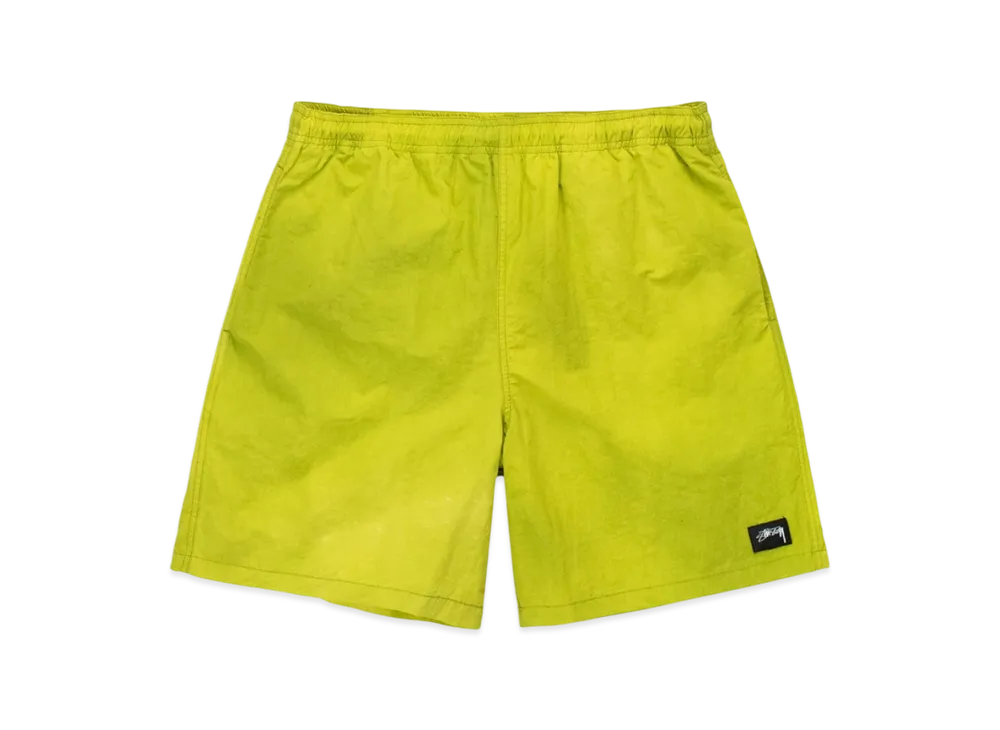 Stussy Wave Dye Nylon Shorts "Slime"