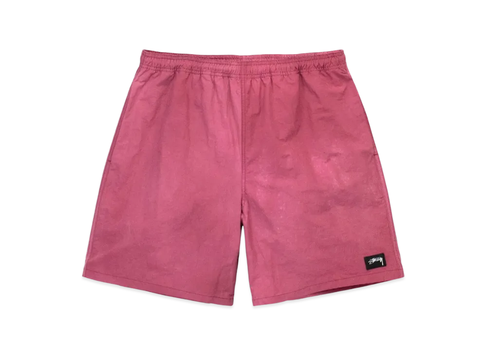 Stussy Wave Dye Nylon Shorts "Berry"