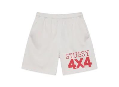 Stussy 4x4 Mesh Shorts "Bone"