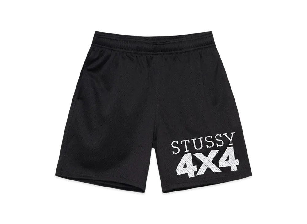 Stussy 4x4 Mesh Shorts "Black"