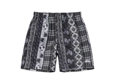 Stussy Paisley Plaid Water Shorts "Black"