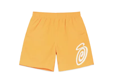 Stussy Curly S Water Shorts "Tangerine"
