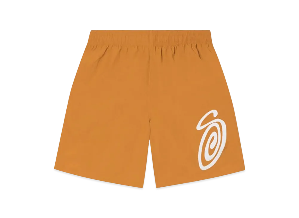 Stussy Curly S Water Shorts "Curry"