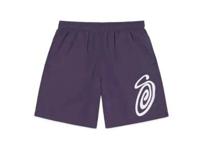 Stussy Curly S Water Shorts "Purple"