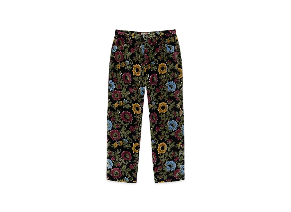Stussy Floral Jacquard Big OL' Jean "Black"