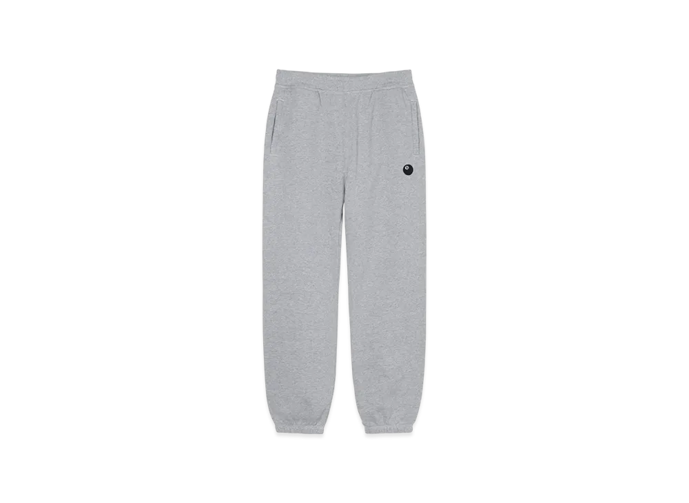 Stussy 8 Ball Embroidered Pants "Grey Heather"