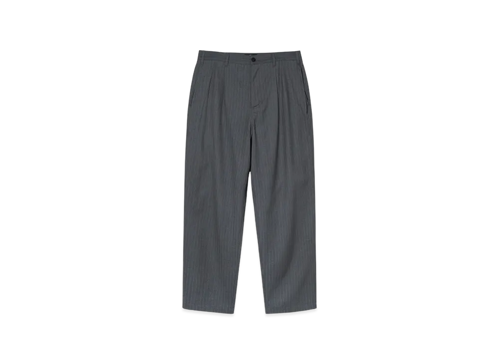 Stussy Striped Volume Pleated Trousers "Grey"