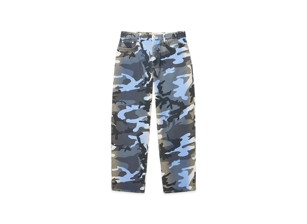 Stussy Spray Dye Canvas Big OL' Jean "Blue Camo"