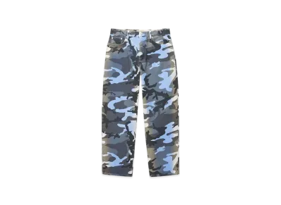 Stussy Spray Dye Canvas Big OL' Jean "Blue Camo"