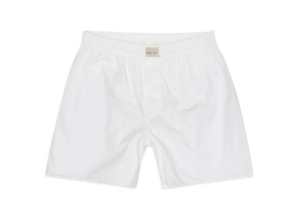 Stussy x Our Legacy Work Shop Boxer Shorts "White Poplin"