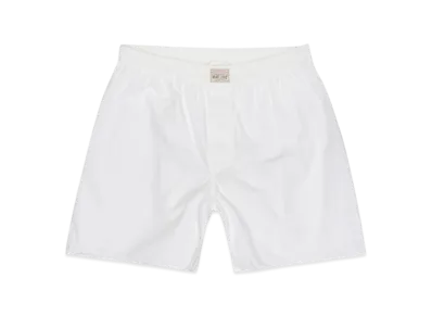 Stussy x Our Legacy Work Shop Boxer Shorts "White Poplin"