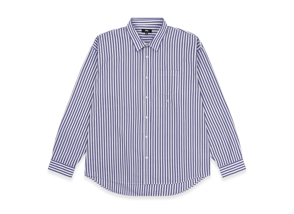 Stussy Classic Poplin Shirt "Blue Stripe"