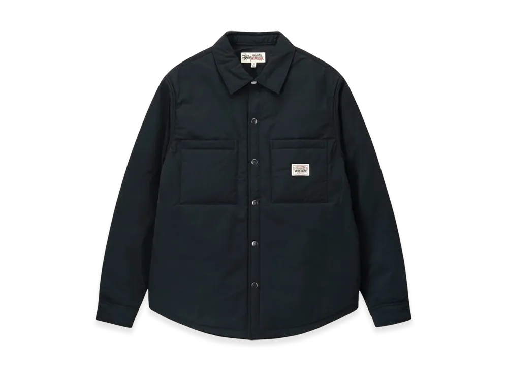 ステューシー パデッドテックオーバーシャツ "ブラック"
