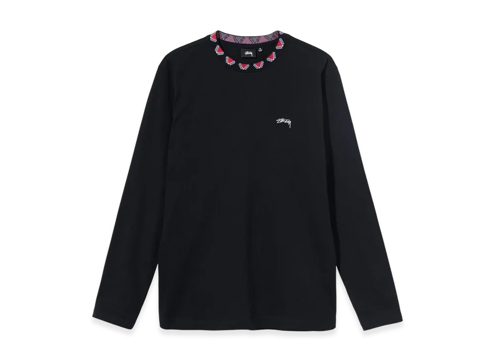 Stussy Geometric LS Crew "Black"