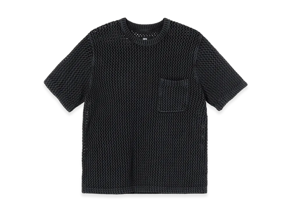 Stussy O'Dyed Mesh Crew Tee "Black"