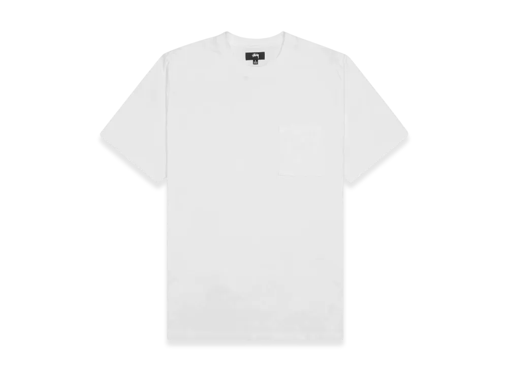Stussy Overdyed SS Pocket Tee "White"