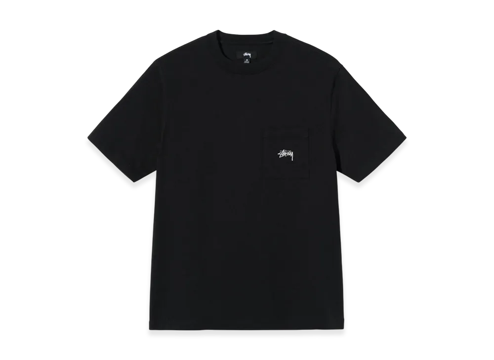 Stussy Overdyed SS Pocket Tee "Jet Black"