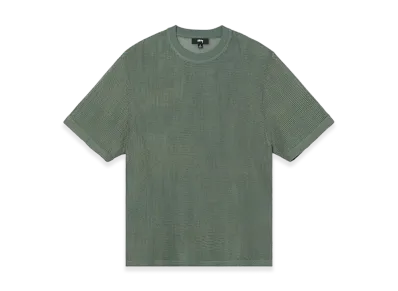 Stussy Cotton Mesh SS Crew "Green"
