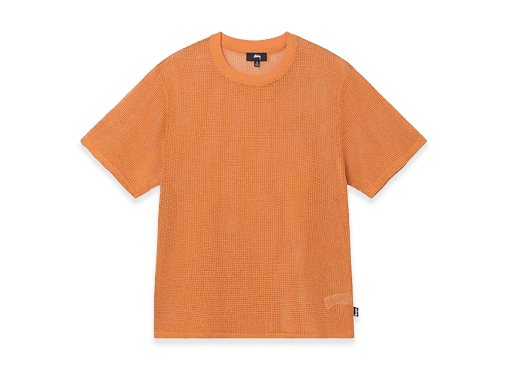 Stussy Cotton Mesh SS Crew "Orange"