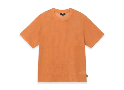Stussy Cotton Mesh SS Crew "Orange"