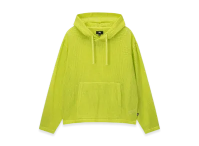 Stussy Cotton Mesh Hoodie "Lime"