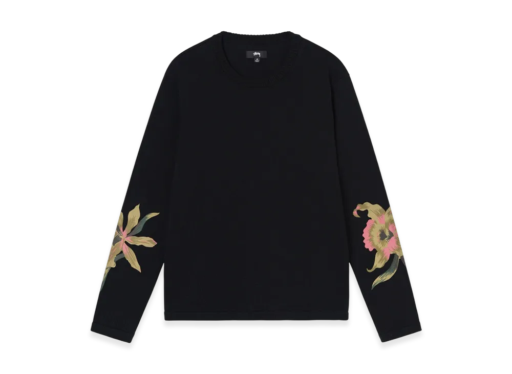 Stussy Orchid Sweater "Black"