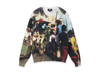 Stussy Peter Tosh Print Sweater "Multi"