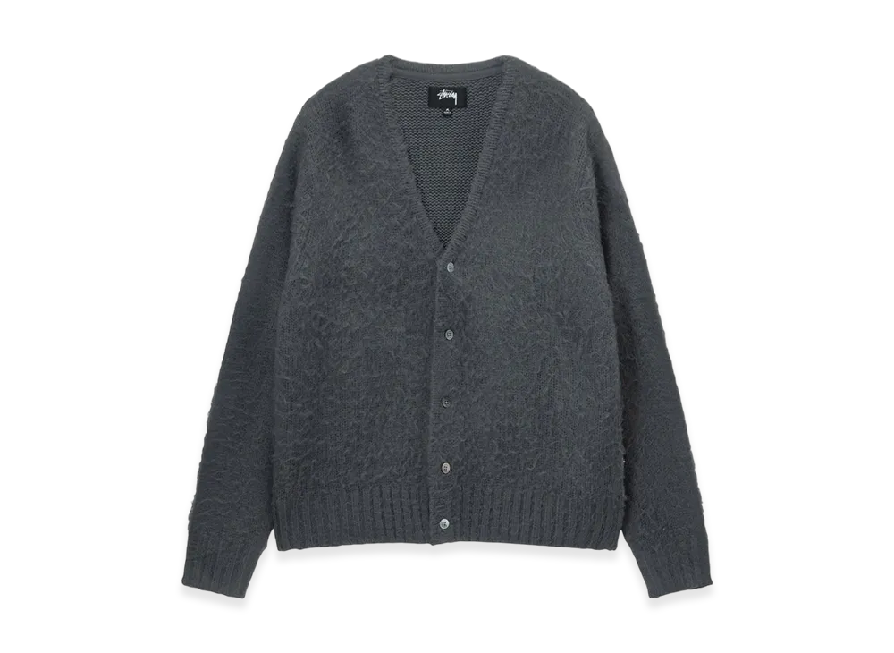 Stussy Brushed Cardigan "Charcoal"