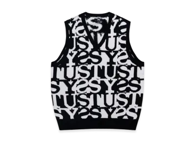 Stussy Stacked Sweater Vest "Ivory"