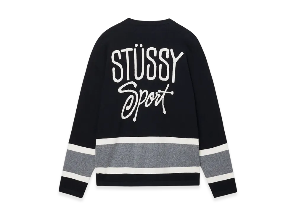 Stussy Hockey Sweater "Black"