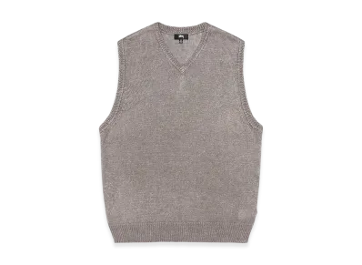 Stussy Loose Knit Linen Vest "Stone"