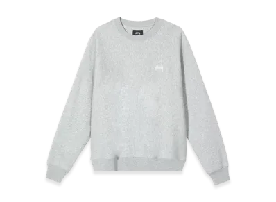 Stussy Stock Logo Crew "Grey Heather"