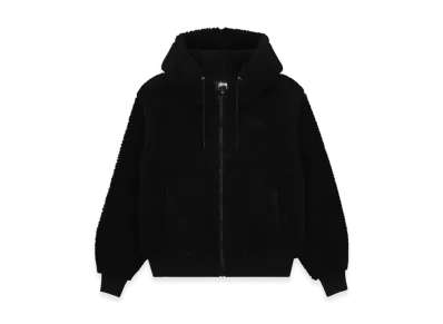 Stussy Sherpa Zip Hoodie "Black"