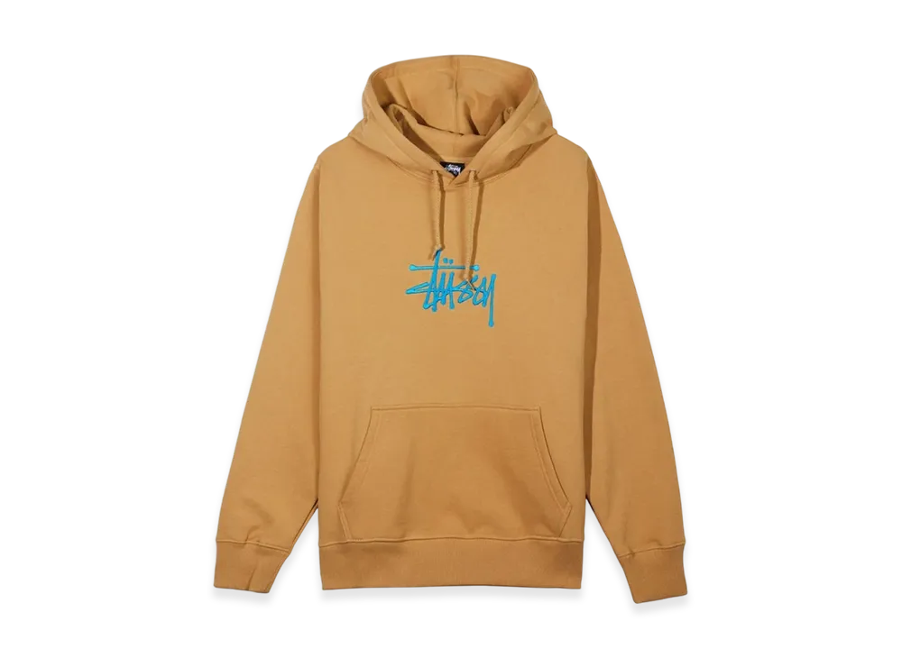 Stussy Basic Stussy Embroidered Hoodie - 21SS "Khaki"