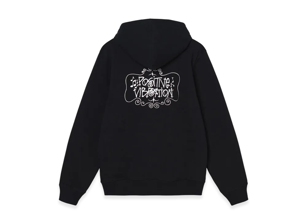 Stussy Positive Vibrations Embroidered Hoodie "Black"