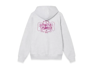 Stussy Positive Vibrations Embroidered Hoodie "Ash Heather"