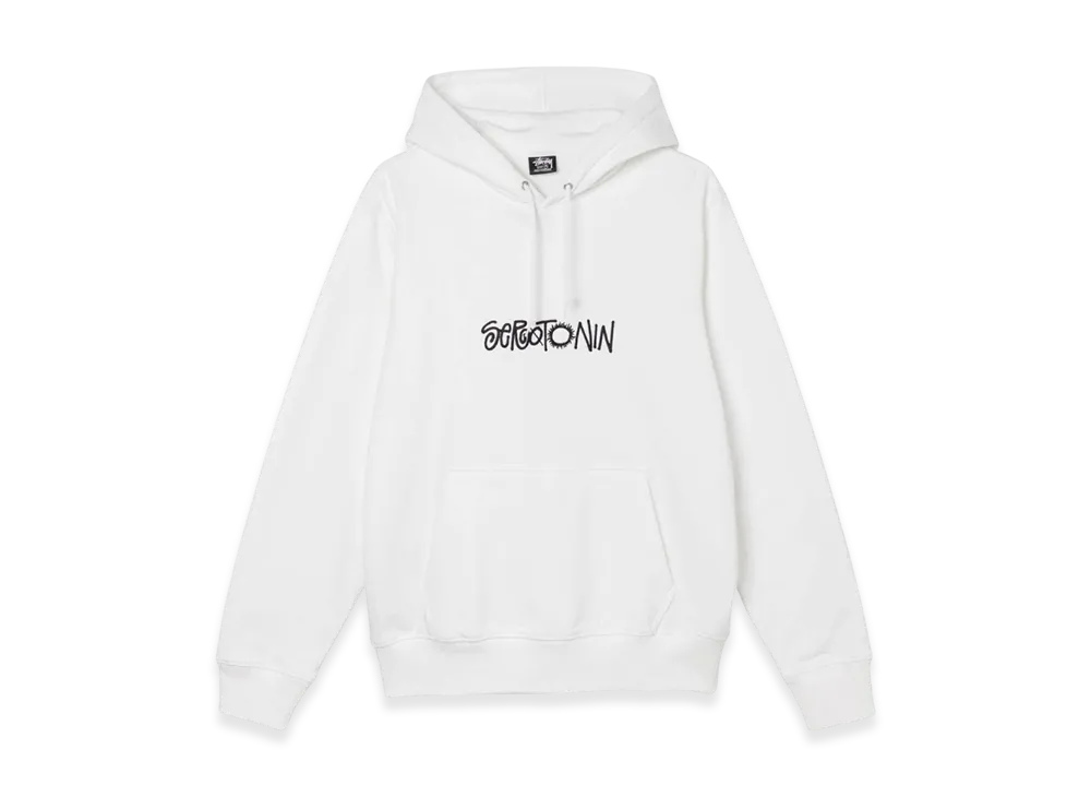 Stussy Serotonin Embroidered Hoodie "White"