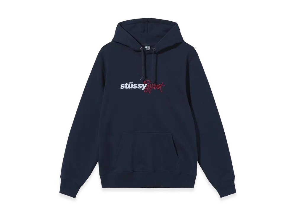 Stussy Sport Embroidered Hoodie "Navy"