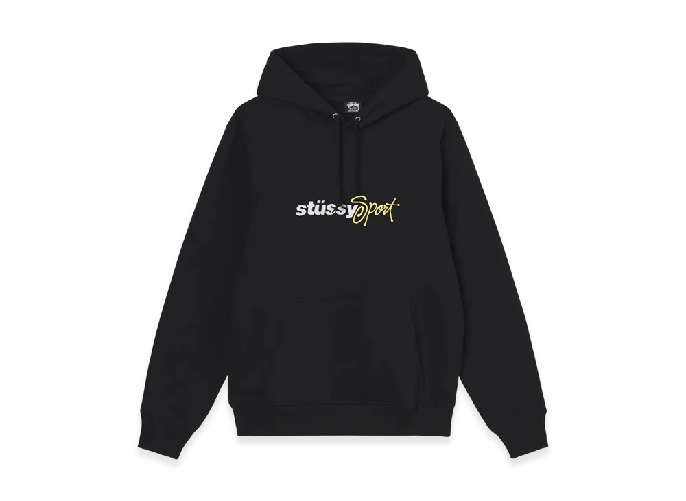 Stussy Sport Embroidered Hoodie "Black"