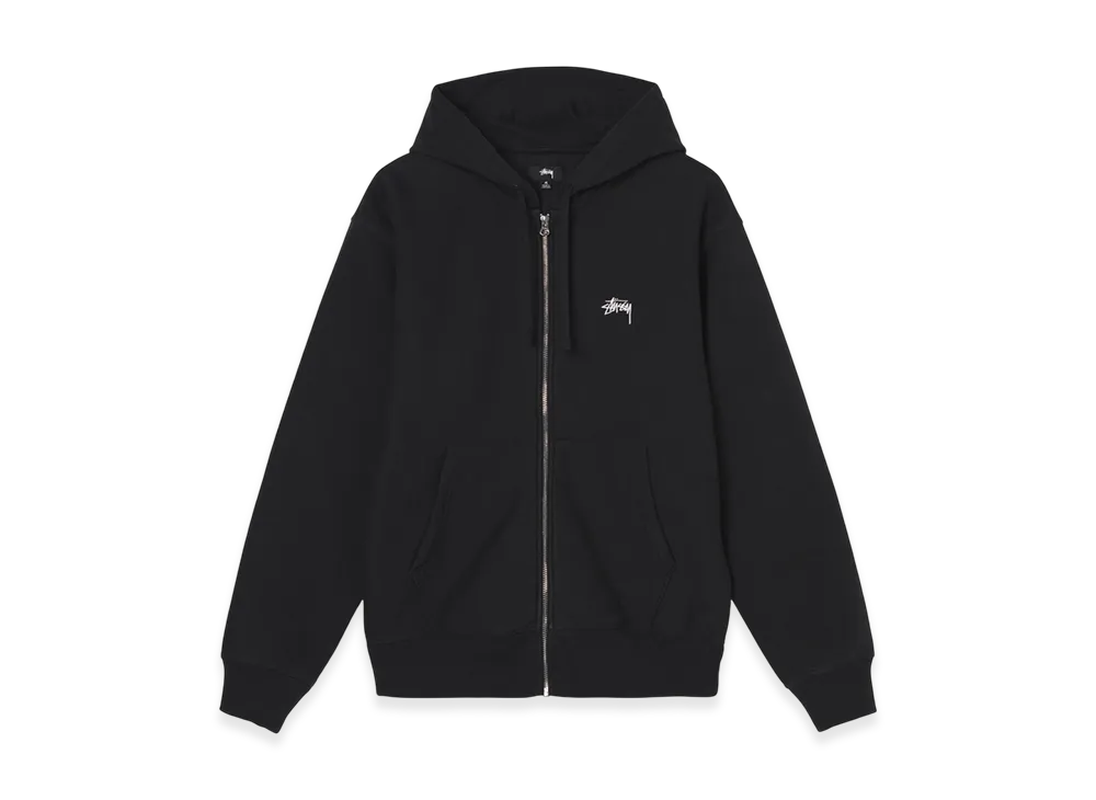Stussy Overdyed Zip Hoodie 2021 "Black"