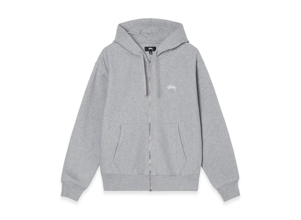 Stussy Overdyed Zip Hoodie 2021 "Grey Heather"