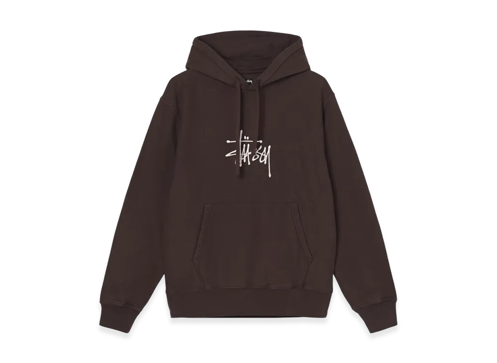 Stussy Basic Embroidered Hoodie "Brown"