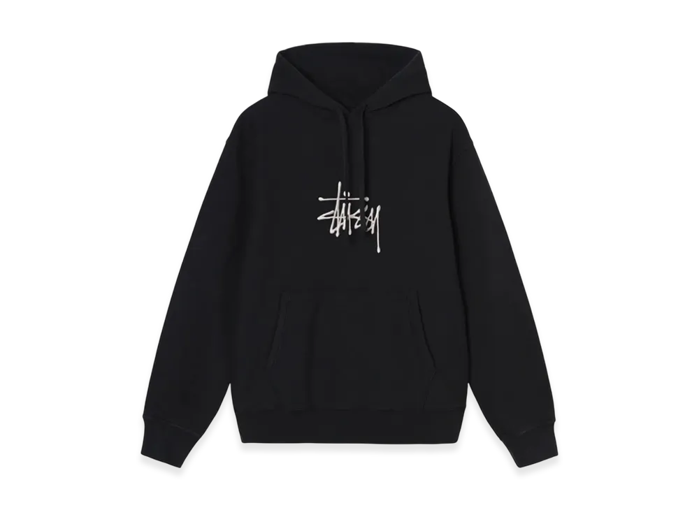 Stussy Basic Applique Hoodie "Black"